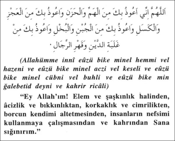 Borç sıkıntı duası